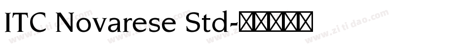 ITC Novarese Std字体转换